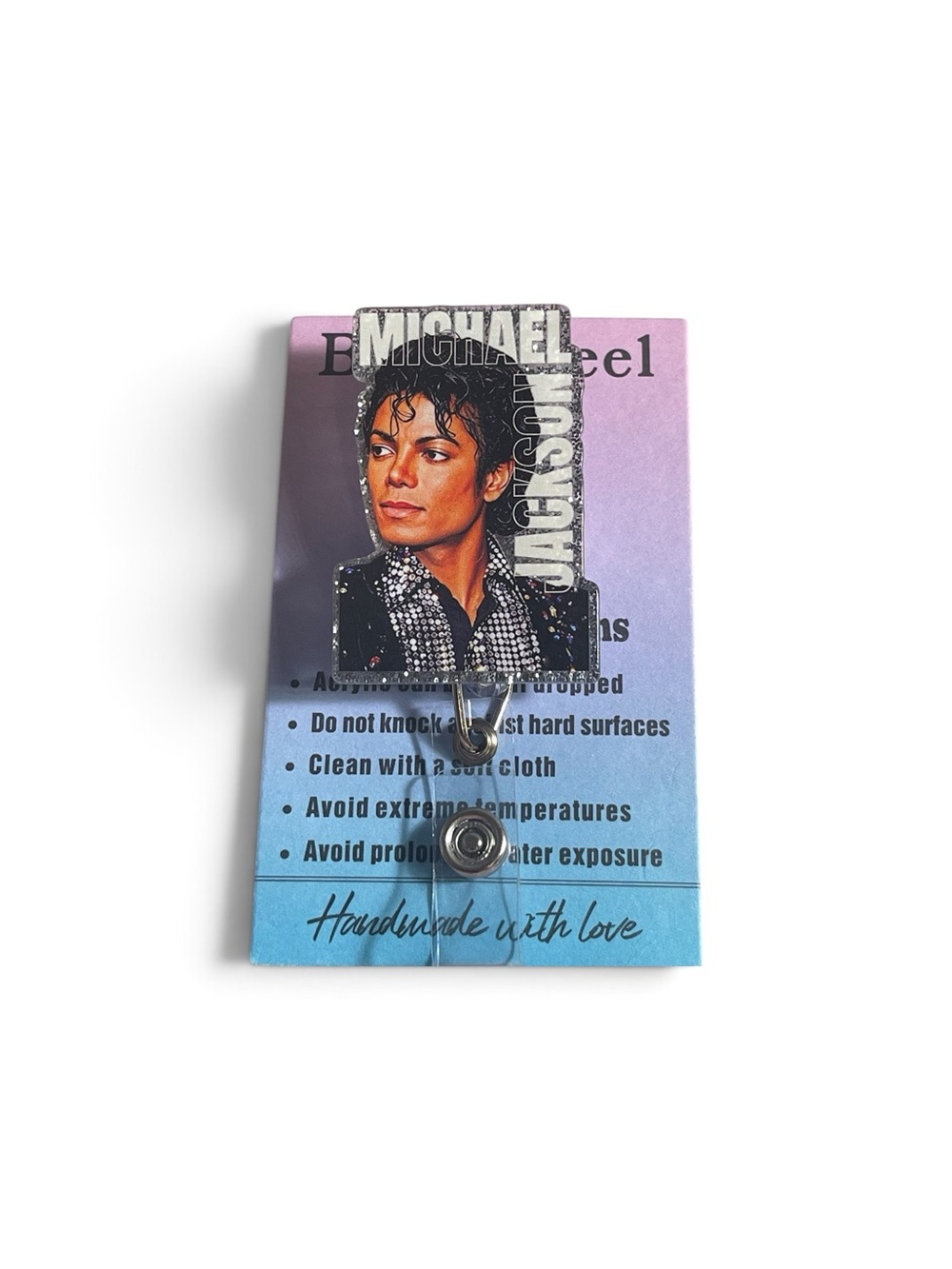 Glitter Portrait Badge Reel - Picture 2 of 2